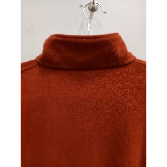 Woolrich Womens Fleece Jacket Size Large Orange Full Zip Casual Outdoor - Picture 7 of 7